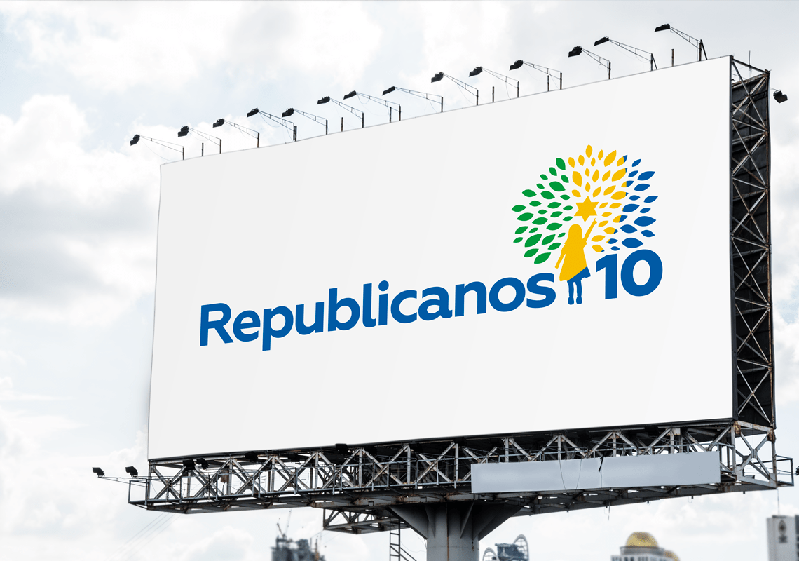 Outdoor com a marca Republicanos 10
